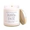Hello Fall Candle | Cinnamon, Apples, and Clove Autumn Scented Soy Candles for Home | 9oz Clear Jar, 40 Hour Burn Time, Made in the USA